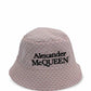 Alexander Mcqueen - Chapéu Bucket Reversível Bordado com Logotipo Masculino