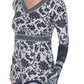 White Mark - Naarah Embroidered Sweater Dress