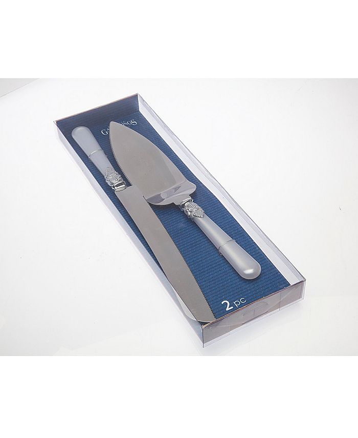 Conjunto de 2 peças para bolo Godinger Pearl