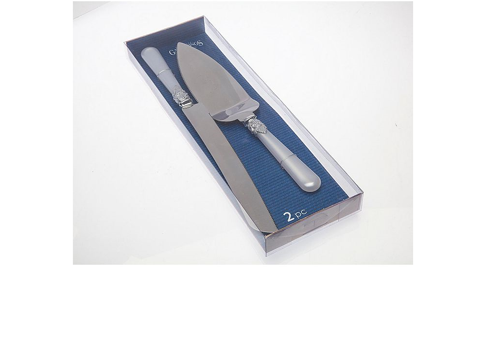 Conjunto de 2 peças para bolo Godinger Pearl