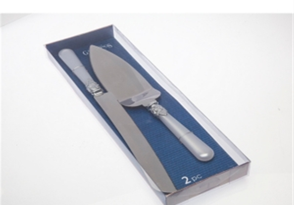 Conjunto de 2 peças para bolo Godinger Pearl