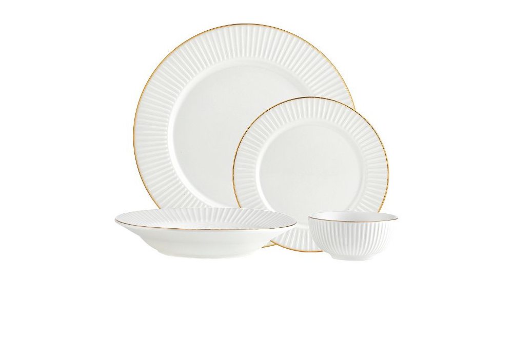 Conjunto Godinger 82866 Inventure em ouro branco, 16 peças