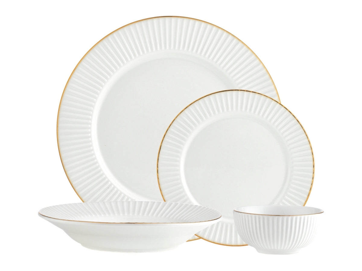 Conjunto Godinger 82866 Inventure em ouro branco, 16 peças