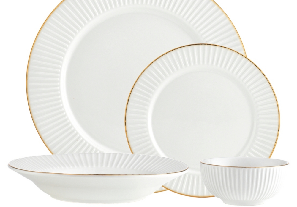 Conjunto Godinger 82866 Inventure em ouro branco, 16 peças