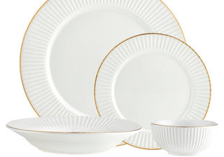 Conjunto Godinger 82866 Inventure em ouro branco, 16 peças