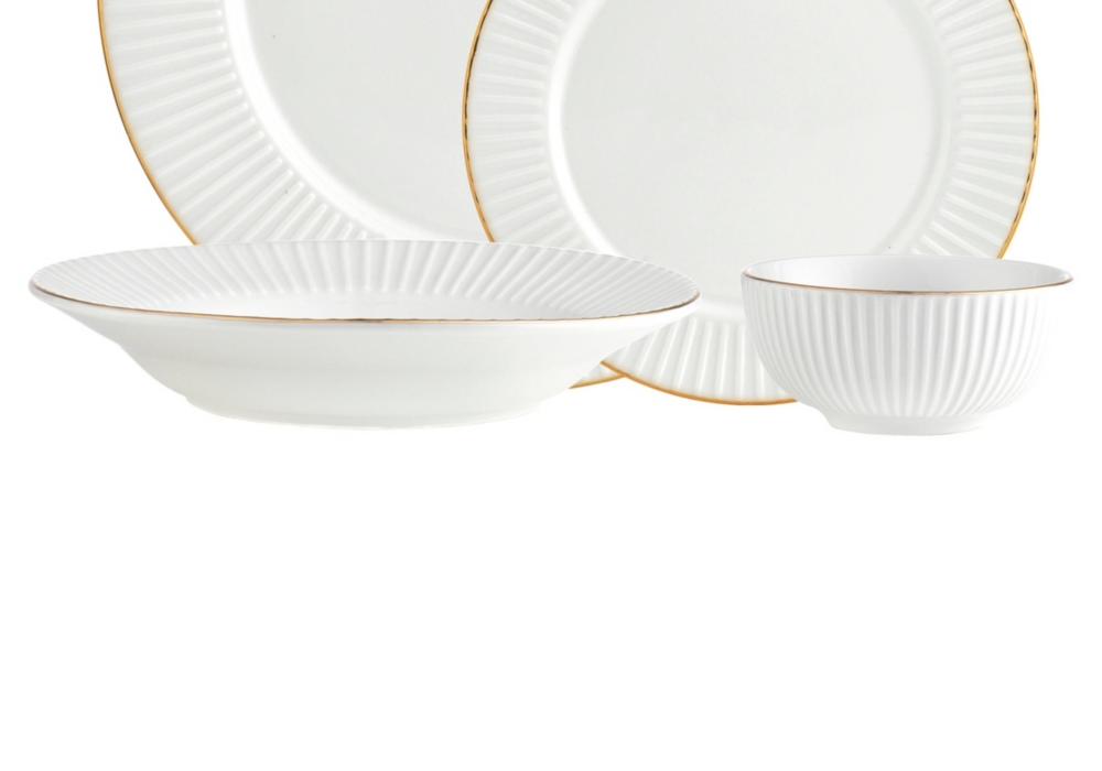 Conjunto Godinger 82866 Inventure em ouro branco, 16 peças