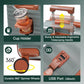 Deluxe 5-Piece Hard-Side Luggage Set with USB and TSA Security
