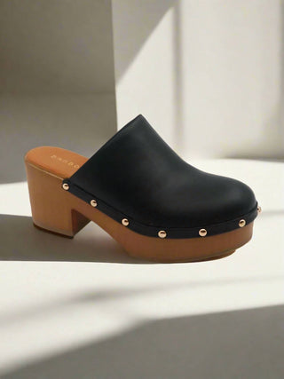 Bamboo - Women's Erica Platform Heeled Clogs