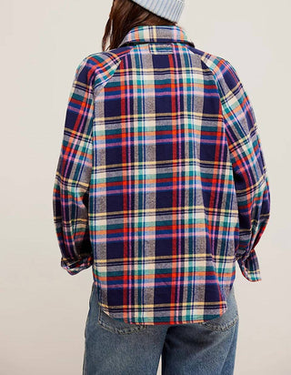 Free People - Girl Meets Boy Plaid Shirt
