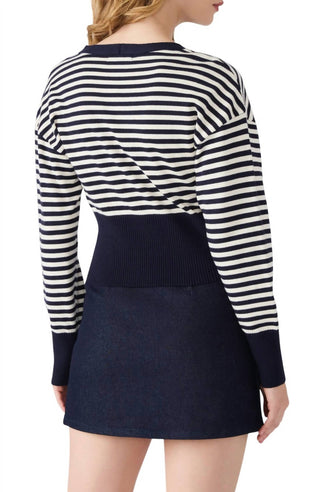 Steve Madden - Lauryn Stripe Crop Cardigan