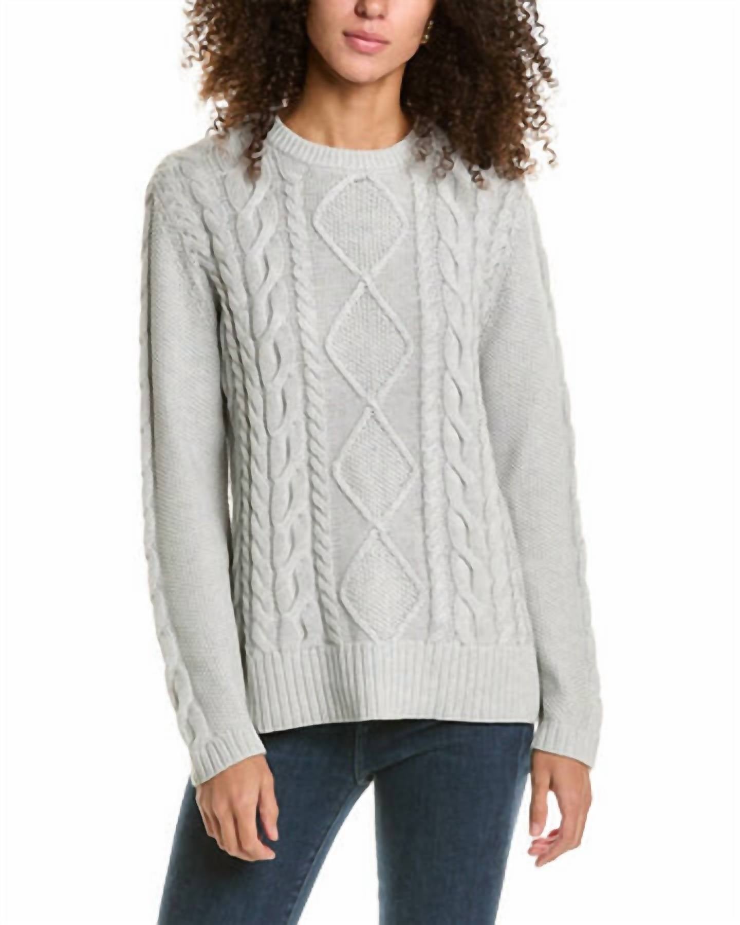 Alashan Cashmere - Lucky League Cable Cashmere-Blend Sweater