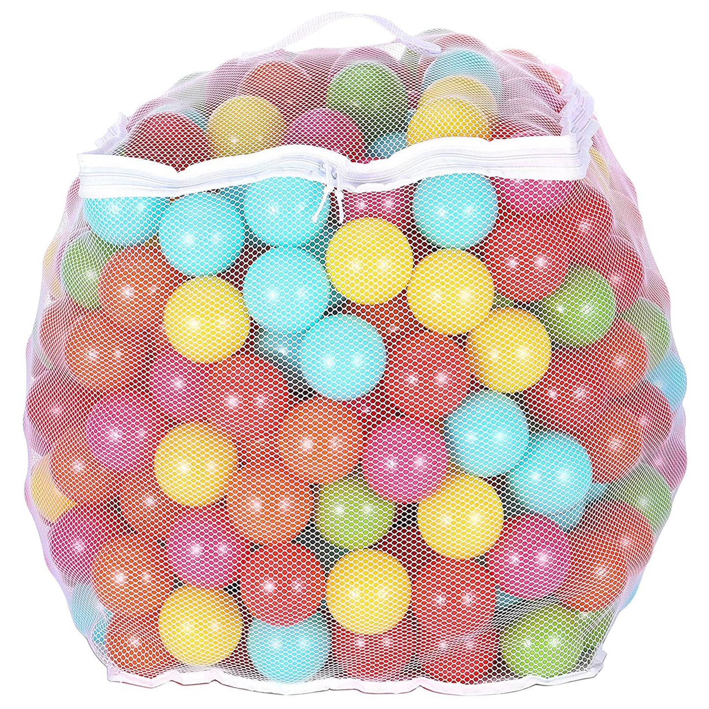 Bolas de brinquedo BalanceFrom Fitness de 2,3 pol. à prova de esmagamento com bolsa de armazenamento, multicoloridas
