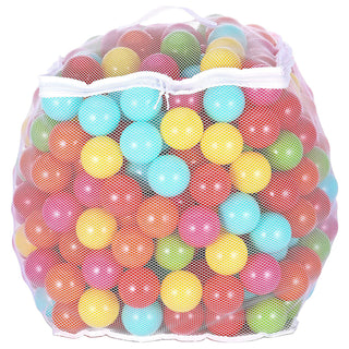 Bolas de brinquedo BalanceFrom Fitness de 2,3 pol. à prova de esmagamento com bolsa de armazenamento, multicoloridas