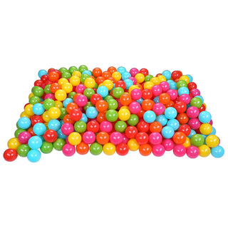 Bolas de brinquedo BalanceFrom Fitness de 2,3 pol. à prova de esmagamento com bolsa de armazenamento, multicoloridas