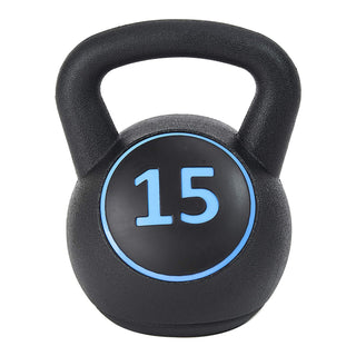 Pesos de exercícios de fitness com kettlebell de pegada ampla BalanceFrom, 5, 10 e 15 libras