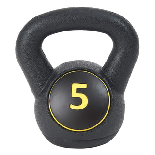 Pesos de exercícios de fitness com kettlebell de pegada ampla BalanceFrom, 5, 10 e 15 libras