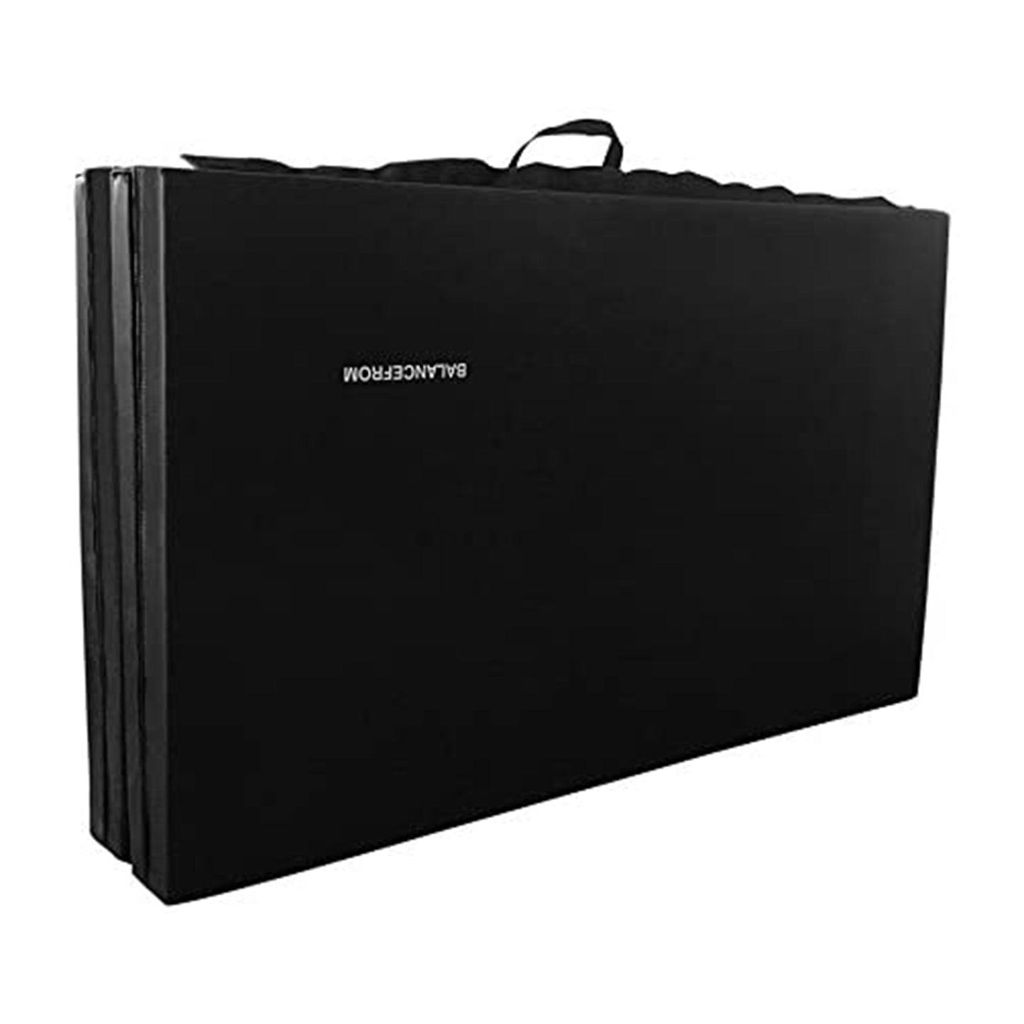 Tapete de ginástica dobrável multiuso BalanceFrom Fitness 120 x 48", preto