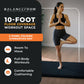 Tapete de ginástica dobrável multiuso BalanceFrom Fitness 120 x 48", preto