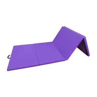 Tapete de ginástica dobrável multiuso BalanceFrom Fitness GoGym 120x48 pol., roxo