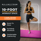 Tapete de ginástica dobrável multiuso BalanceFrom Fitness GoGym 120x48 pol., roxo