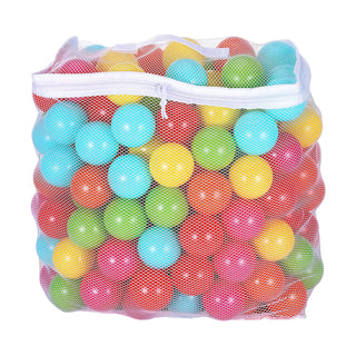 Bolas de brinquedo BalanceFrom Fitness de 2,3 pol. à prova de esmagamento com bolsa de armazenamento, multicoloridas