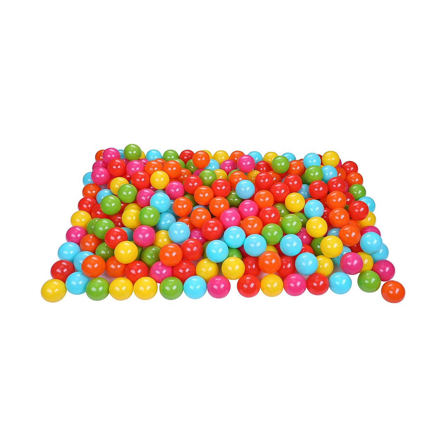Bolas de brinquedo BalanceFrom Fitness de 2,3 pol. à prova de esmagamento com bolsa de armazenamento, multicoloridas