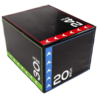 BalanceFrom Fitness 3 em 1 Caixa de espuma de 60 lb para exercícios de salto, preta (danificada)