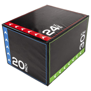 BalanceFrom Fitness 3 em 1 Caixa de espuma de 60 lb para exercícios de salto, preta (danificada)