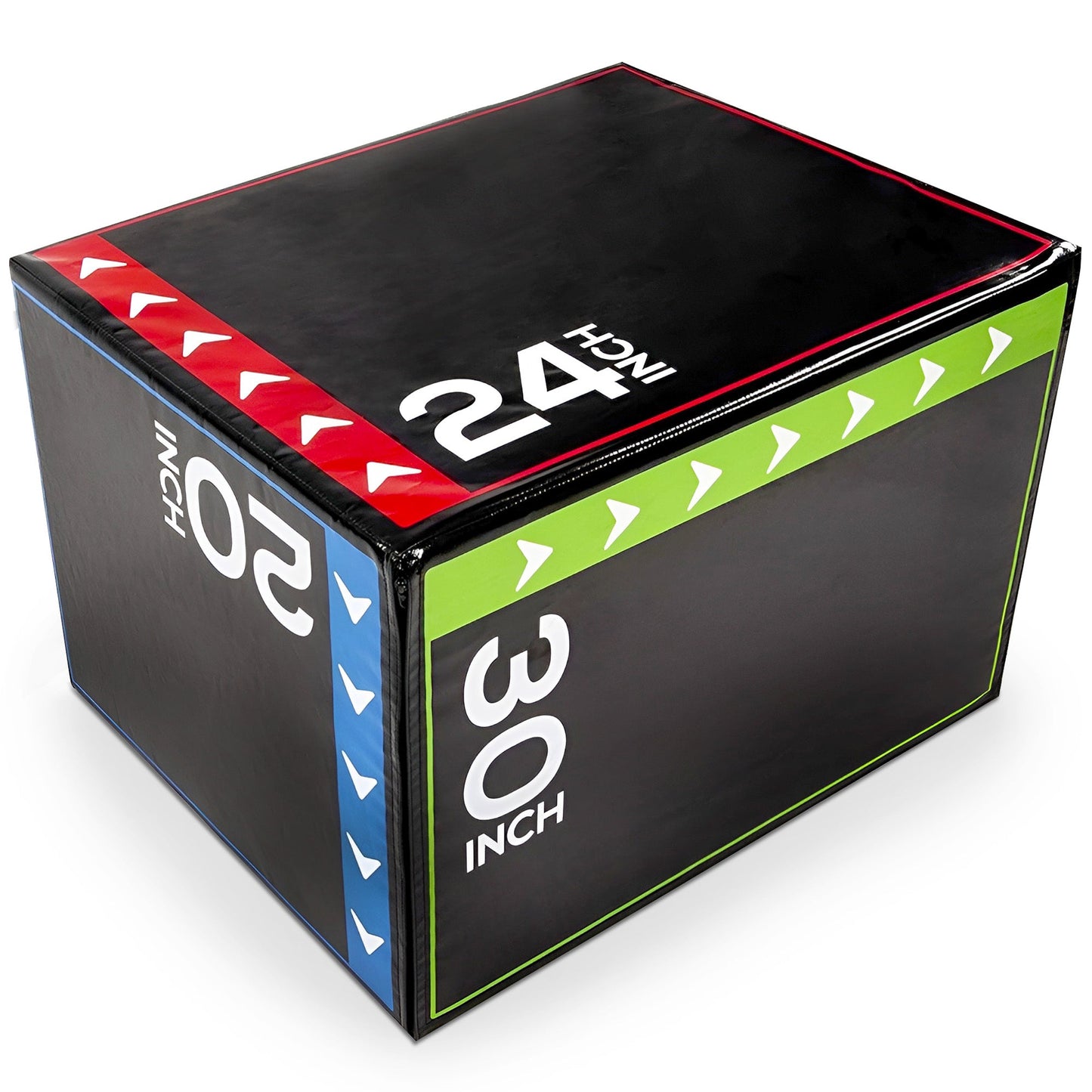 BalanceFrom Fitness 3 em 1 Caixa de espuma de 60 lb para exercícios de salto, preta (danificada)