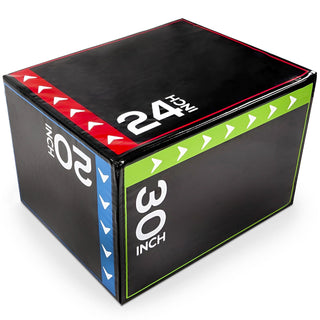 BalanceFrom Fitness 3 em 1 Caixa de espuma de 60 lb para exercícios de salto, preta (danificada)