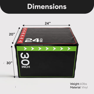 BalanceFrom Fitness 3 em 1 Caixa de espuma de 60 lb para exercícios de salto, preta (danificada)