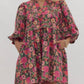 Entro - Floral Puff Sleeve Dress