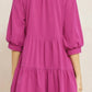 Entro - Tiered Button Dress