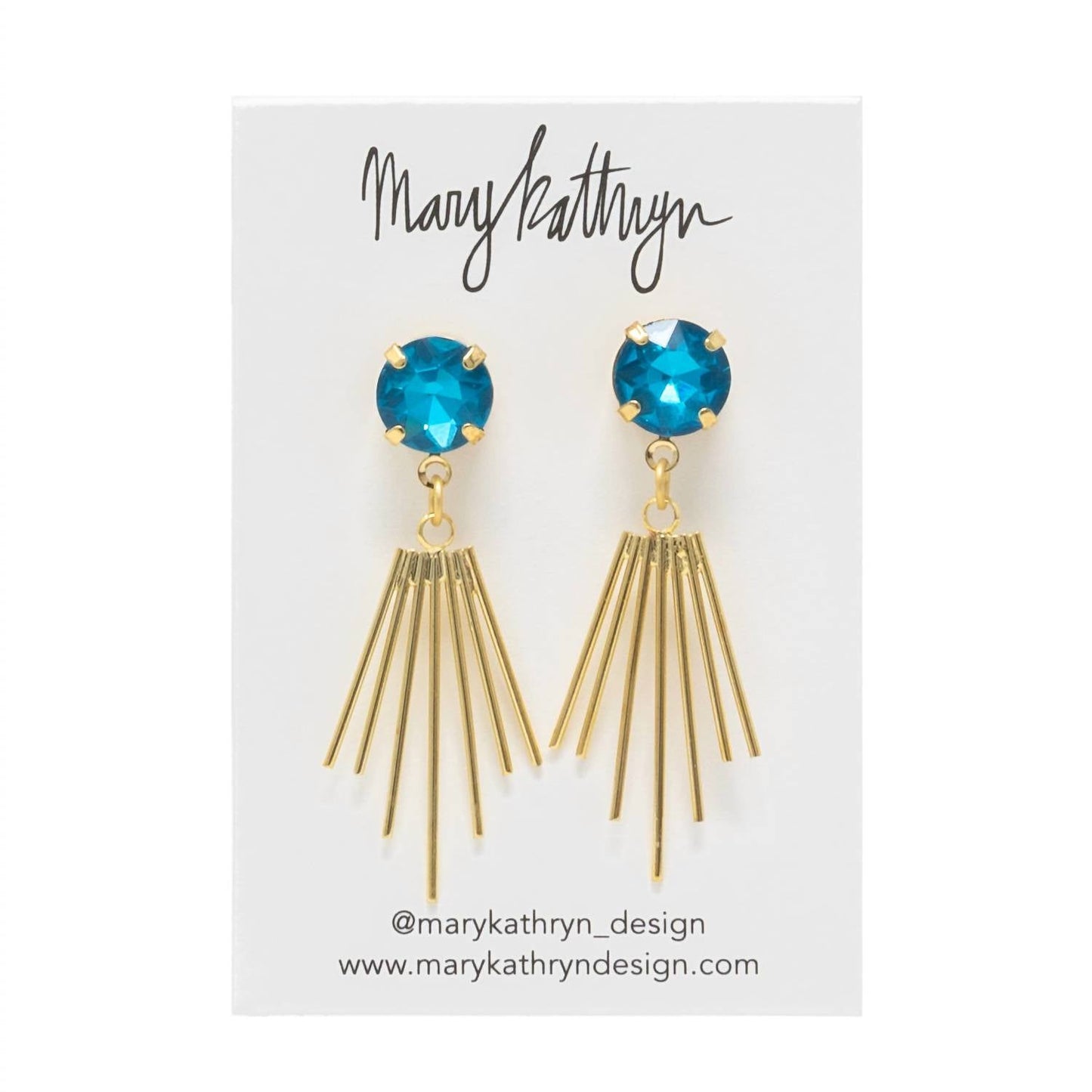 Mary Kathryn Designs - Blue Cleopatra Earrings