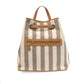 Joy Susan - Women's Awning Stripe Canvas Backpack