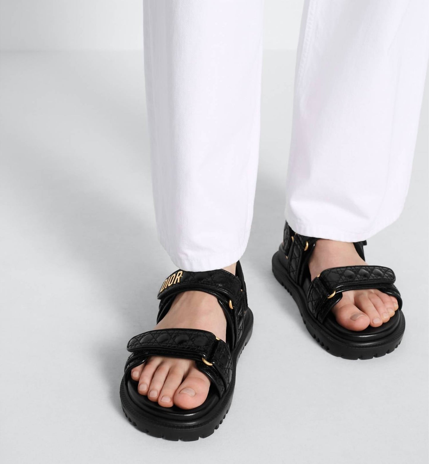 Dior - Dioract Quilted Cannage Sandals