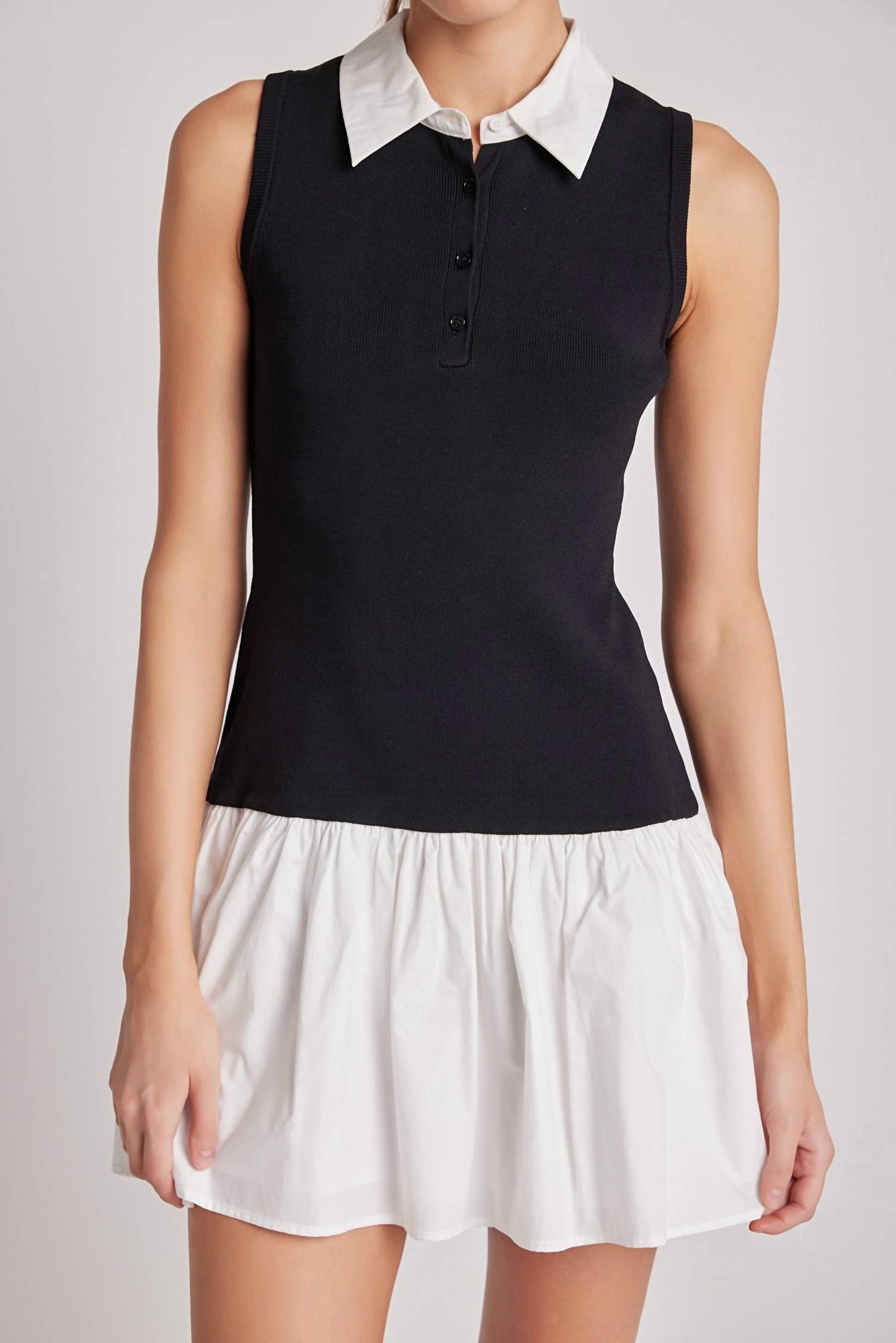 2.7 August Apparel - Hallie Mixed Media Dress