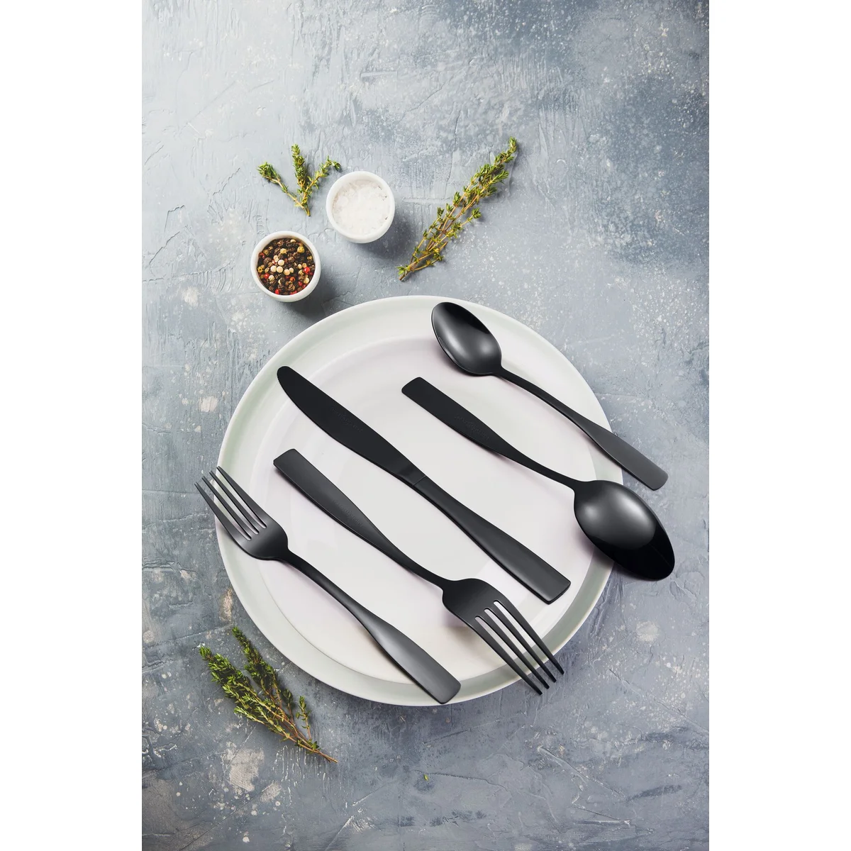 Conjunto de talheres de aço inoxidável com 40 peças para 8 pessoas 