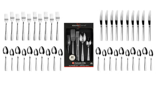 40 Piece Stainless Steel Silverware Set for 8
