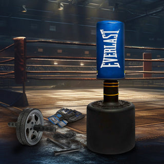 Everlast Powercore Bolsa de treinamento fitness autônoma para serviços pesados ​​com kit, azul