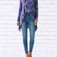 Diva Usa - Sibella Pleated Front Long Sleeve Blouse