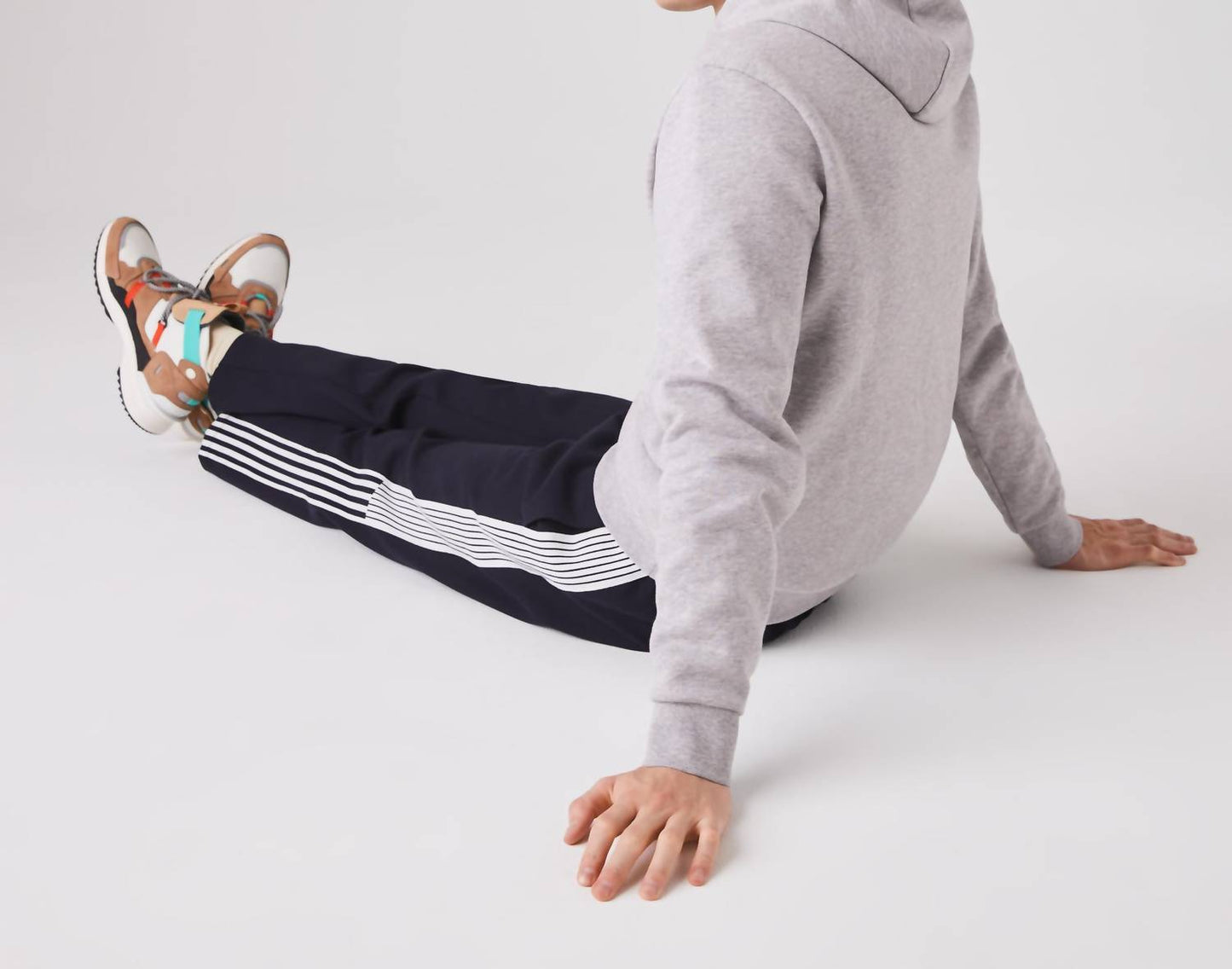 Lacoste - MEN'S CROCODILE PRINT HOODED COTTON SWEATSHIRT