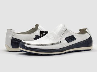 Kcr Group - Sapatos náuticos de couro estilo Dockside masculinos