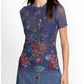 Johnny Was - ELEANOR SHORT SLEEVE MESH TEE