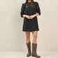Able - Cutwork Embroidered Mini Dress