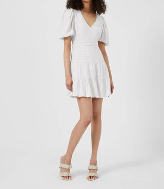 French Connection - VESTIDO COM CAMADAS DE VIDRO XIGHÃO DE BÉTULA