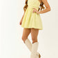 Le Lis - Strapless Pleated Mini Dress