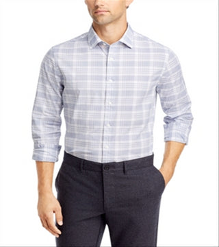 Camisa Masculina Slim Fit Stretch Casual Azul Marinho da Bloomingdale's