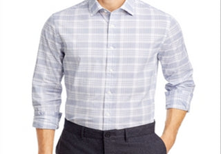 Camisa Masculina Slim Fit Stretch Casual Azul Marinho da Bloomingdale's