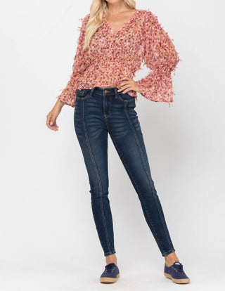 Judy Blue - Calça jeans skinny com costura média